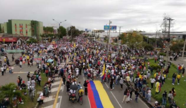 Jornada de paro nacional en Popayán