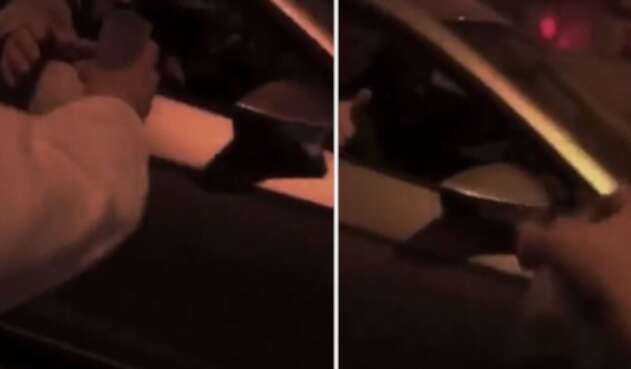 Ofrecen trago a policías mientras iban de rumba en un carro