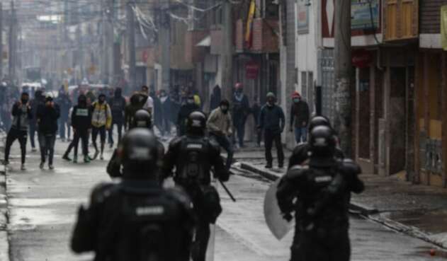 Disturbios en Bogotá durante Paro nacional del 28 de abril