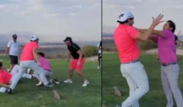 Pelea en campo de golf