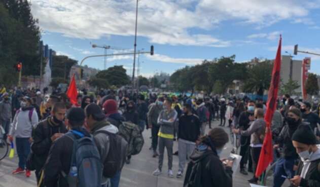 Bloqueos en Suba durante el Paro Nacional del 28 de abril de 2021