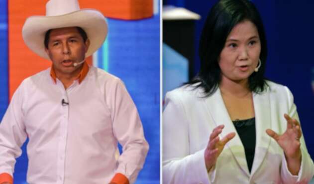 Pedro Castillo y Keiko Fujimori, candidatos a la presidencia de Perú