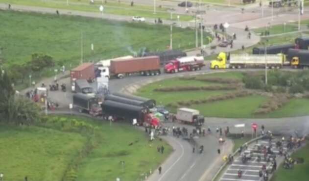 Bloqueos Cundinamarca Paro Nacional