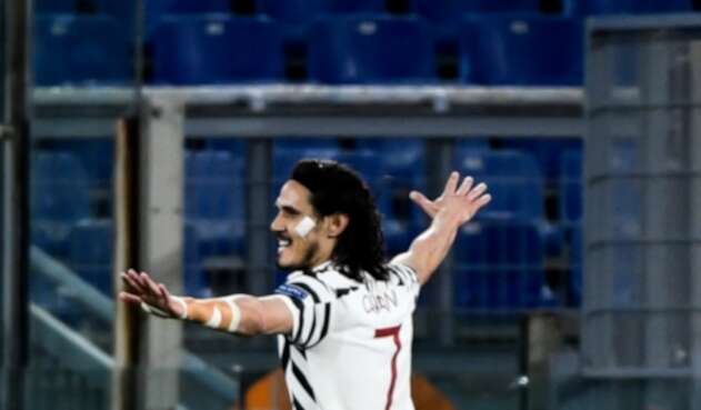 Cavani en el Manchester United Cavani en el Manchester United