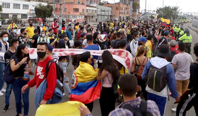 Bogotá vivió nuevas protestas en quinto día de paro nacional