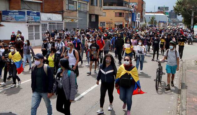 Paro nacional: quito día de manifestaciones en Bogotá Paro nacional: quito día de manifestaciones en Bogotá