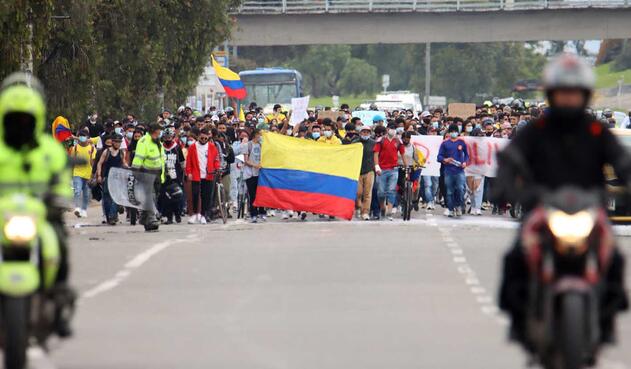 Bogotá vivió nuevas protestas en quinto día de paro nacional
