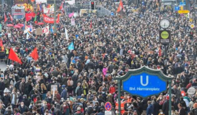 Protestas en Berlín terminaron en disturbios