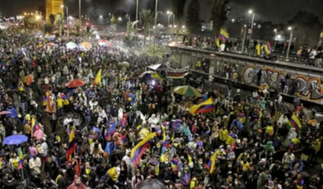 Protestas en Bogotá 28 de mayo 2021 en el sector de Héroes.