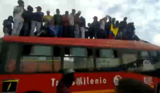 Toma Transmilenio Paro