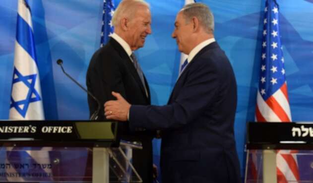 Joe Biden y Benjamin Netanyahu