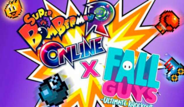 Bomber Man crossover con Fall Guys