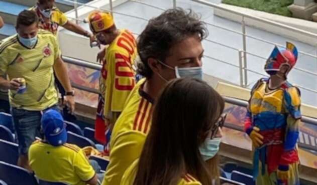 El alcalde de Medellín, Daniel Quintero, en Barranquilla.