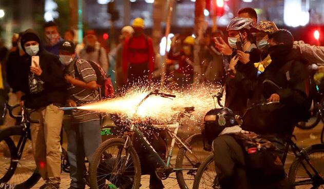 Protestas en Bogotá - Disturbios en Suba