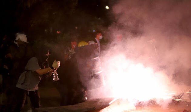 Protestas en Bogotá - Disturbios en Suba