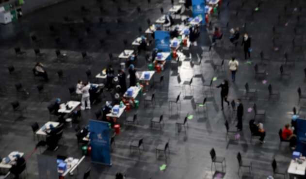 Vacunación anticovid en el Movistar Arena