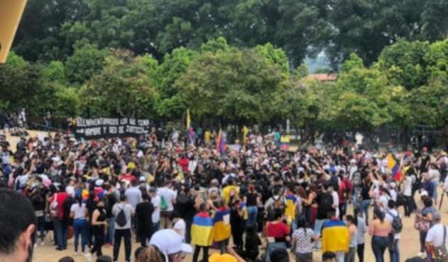 Referencia de marchas en Medellín.