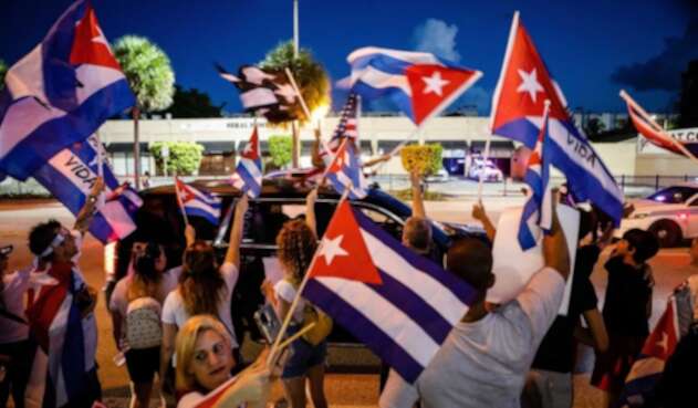 Cubanos en Miami piden acciones de Biden Cubanos en Miami piden acciones de Biden