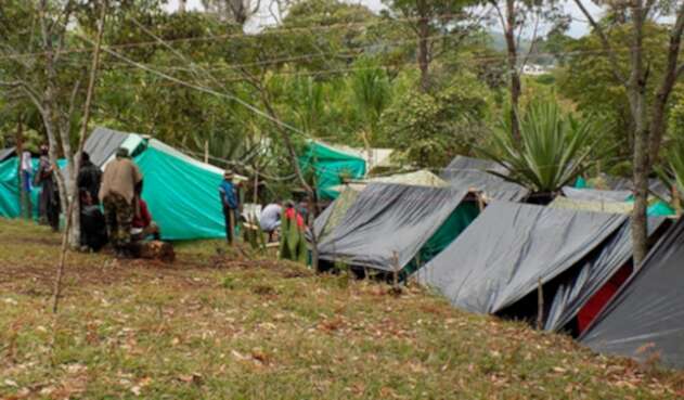 Zonas veredales donde permanecen exguerrilleros de las Farc. Zonas veredales donde permanecen exguerrilleros de las Farc.