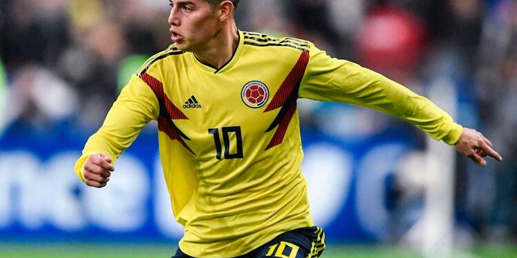 James Rodríguez con la selección Colombia James Rodríguez con la selección Colombia