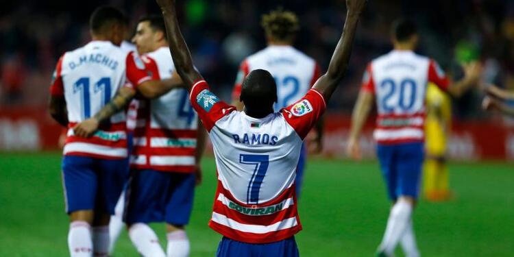Adrián Ramos celebrando un gol con el Granada Adrián Ramos celebrando un gol con el Granada