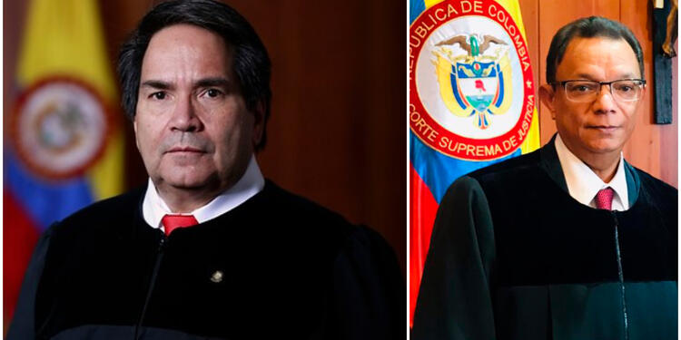 Eyder Patiño y Álvaro García, magistrados de la Corte Suprema