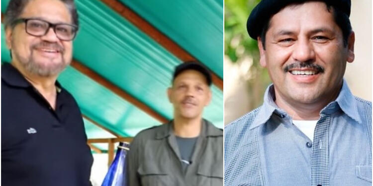 Alias Iván Márquez, El Paisa y Romaña, integrantes de la extinta Farc
