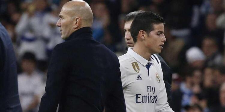 Zidane y James Rodríguez
