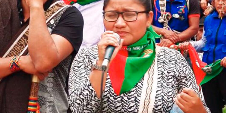 Cristina Taquinas Bautista, líder indígena asesinada
