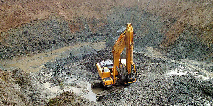 Minería a cielo abierto.