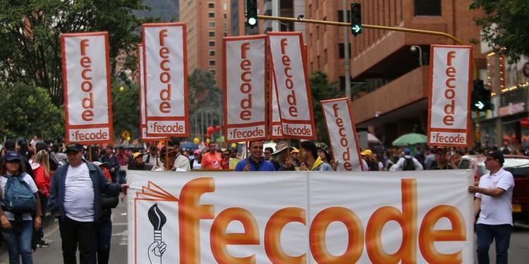 Marchas de maestros de Fecode