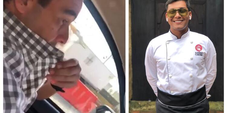 Juanda Caribe y broma a su amigo