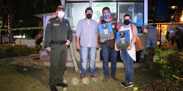 Se solidarizaron con la Policía de Bucaramanga
