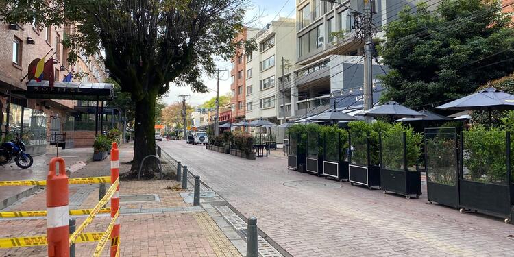 Obras en Zona Rosa de Bogotá
