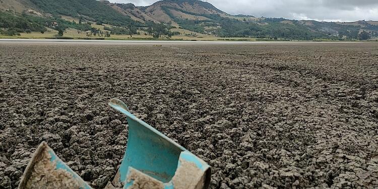Sequía en la Laguna de Suesca
