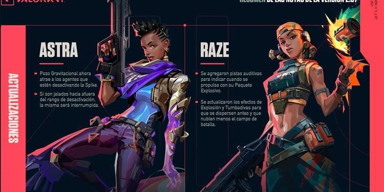 Actualización de Valorant versión 2.07