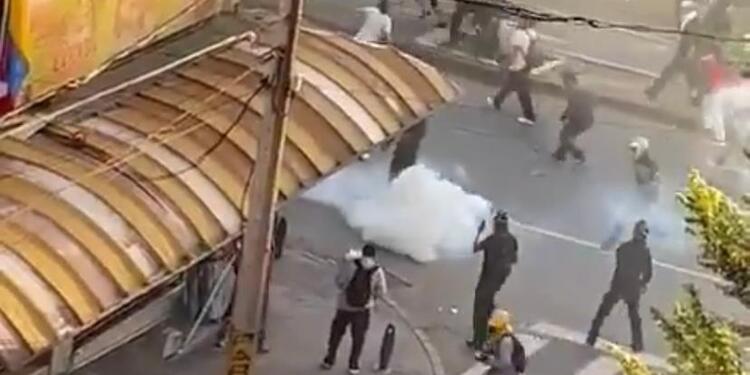 Recientes disturbios por las marchas en Medellín.