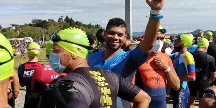 Atleta David Restrepo, quien murió en Guatapé, Antioquia.