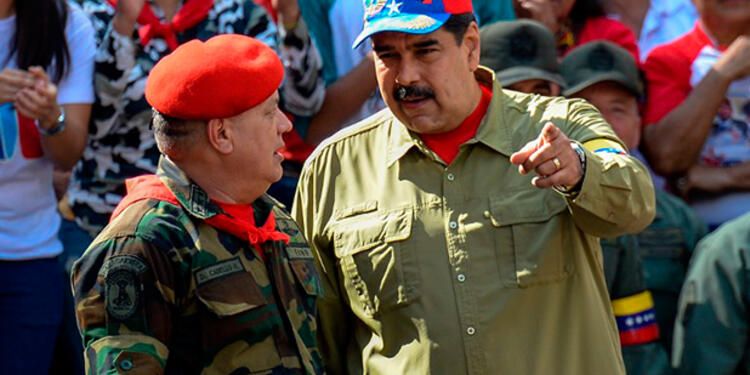 Diosdado Cabello y Nicolás Maduro lideran el gobierno venezolano Diosdado Cabello y Nicolás Maduro lideran el gobierno venezolano