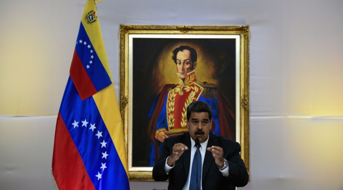 El presidente de Venezuela Nicolás Maduro leerá su discurso después del escrutinio.
