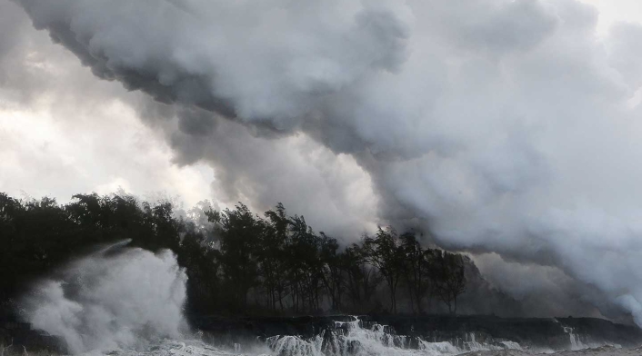 Nube tóxica por magma del volcán Kilauea Nube tóxica por magma del volcán Kilauea