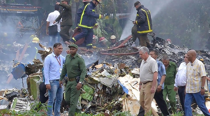 Accidente aéreo en Cuba Zona de accidente aéreo en La Habana