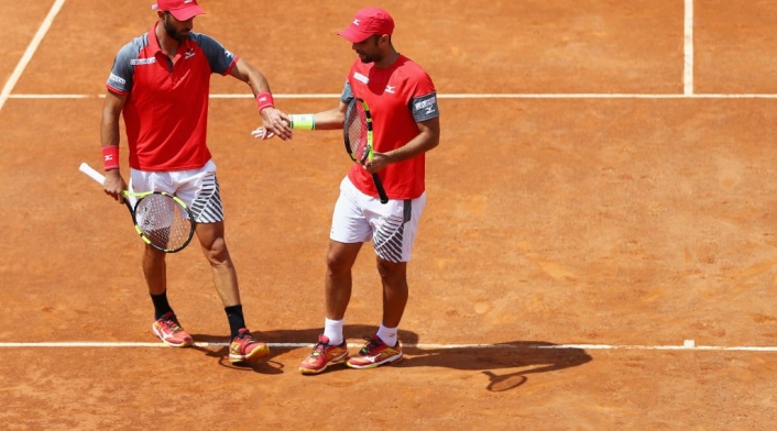Juan Sebastián Cabal y Robert Farah en el Masters 1000 de Roma Juan Sebastián Cabal y Robert Farah en el Masters 1000 de Roma