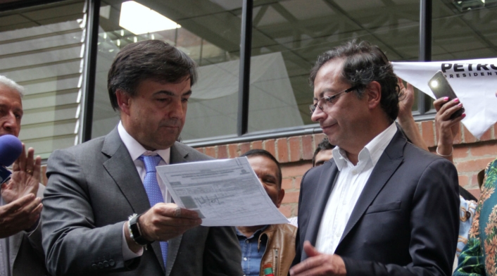 Juan Carlos Galindo y Gustavo Petro Juan Carlos Galindo y Gustavo Petro