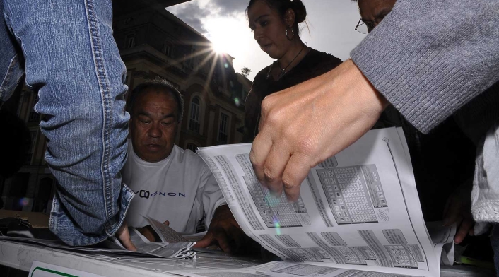 Mesa de votación Mesa de votación