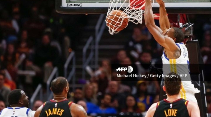 Los Golden State Warriors y los Cleveland Cavaliers, el 15 de enero en Cleveland (Estados Unidos) Los Golden State Warriors y los Cleveland Cavaliers, el 15 de enero en Cleveland (Estados Unidos)