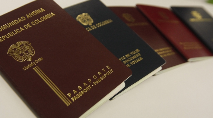 Pasaportes colombianos / Colprensa Pasaportes colombianos / Colprensa