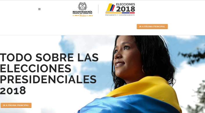 Página web de la Registraduría Página web de la Registraduría