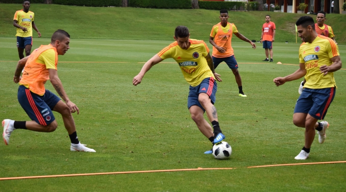 La Selección Colombia entrenando en Milán (Italia) La Selección Colombia entrenando en Milán (Italia)