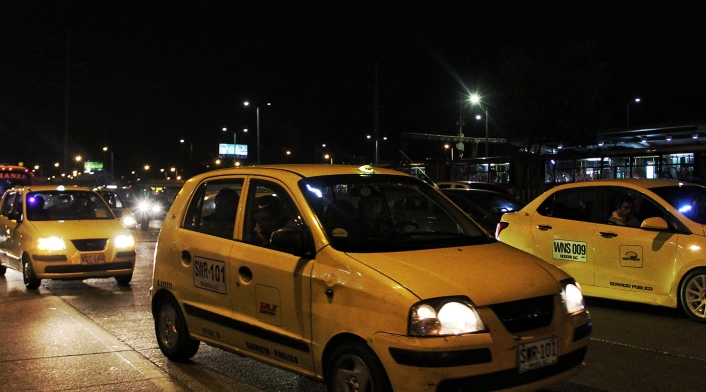 Taxis en Bogotá / Colprensa Taxis en Bogotá / Colprensa
